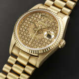 ROLEX, YELLOW GOLD 'DAY-DATE' SKELETON AND DIAMOND-SET DIAL, REF. 18238 - photo 2