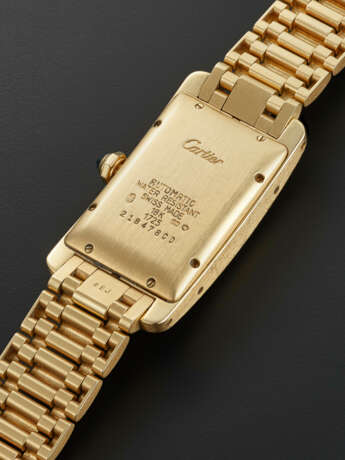 CARTIER. GOLD "TANK AMERICAINE" REF 1725 - фото 3