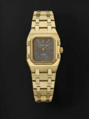 AUDEMARS PIGUET, YELLOW GOLD RECTANGULAR 'ROYAL OAK', REF. 6010BA