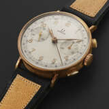OMEGA, LARGE GOLD-FILLED TWO-TONE DIAL CHRONOGRAPH, REF. 2393 - фото 2