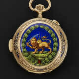 ANONYMOUS, YELLOW GOLD MINUTE REPEATING POCKET WATCH MADE FOR THE IMPERIAL COURT OF THE SHAH OF PERSIA - Foto 3