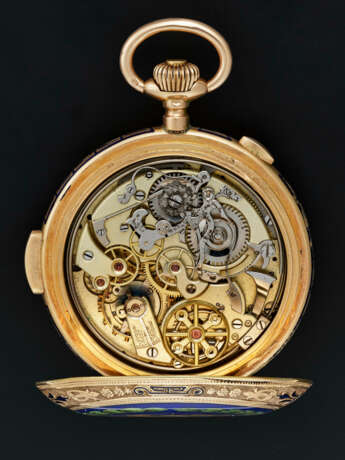 ANONYMOUS, YELLOW GOLD MINUTE REPEATING POCKET WATCH MADE FOR THE IMPERIAL COURT OF THE SHAH OF PERSIA - фото 4