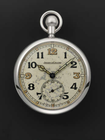 JAEGER-LECOULTRE, STEEL MILITARY POCKET WATCH - photo 1