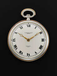AUDEMARS PIGUET, YELLOW AND WHITE GOLD DIAMOND-SET POCKET WATCH RETAILED BY 'TIFFANY N.Y', MOVEMENT SIGNED BLACK STARR & FROST