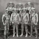THE ORIGINAL SEVEN PROJECT MERCURY ASTRONAUTS, LANGLEY AIR FORCE BASE, JULY, 1960 - photo 1