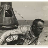 ALAN SHEPARD EXITING FREEDOM 7 CAPSULE, MAY 5, 1961 - photo 2