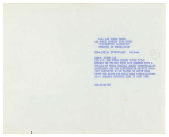 LAUNCH OF TITAN III-C, JUNE 16, 1966 - Foto 3