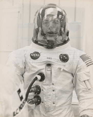 DAVID SCOTT PREPARING FOR LAUNCH, MARCH 3, 1969 - photo 1
