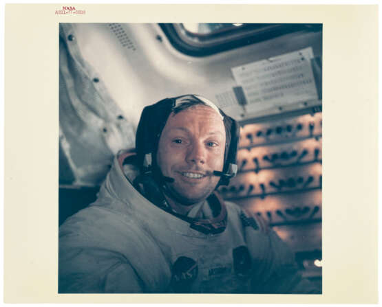 PORTRAIT OF NEIL ARMSTRONG BACK IN THE LUNAR MODULE AFTER THE HISTORIC MOONWALK, JULY 16-24, 1969 - фото 2