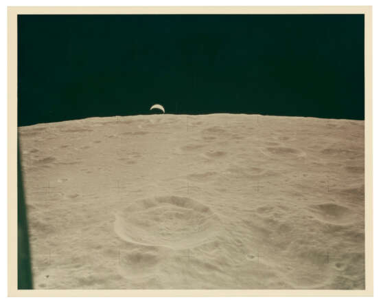 CRESCENT EARTH RISING OVER THE LUNAR HORIZON, JANUARY 31-FEBRUARY 9, 1971 - Foto 2