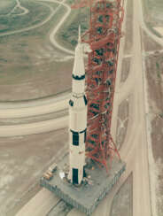 APOLLO 15 SPACECRAFT TRAVELLING TO PAD A, MAY 11, 1971