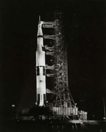 SATURN V DURING COUNTDOWN DEMONSTRATION TEST, JULY 1, 1969 - photo 1