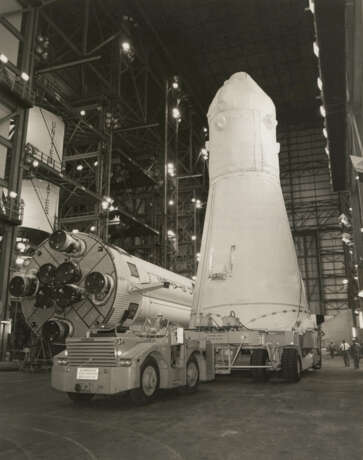 APOLLO 17 SPACECRAFT NEXT TO THE S-1B BOOSTER, AUGUST 23, 1972 - photo 1