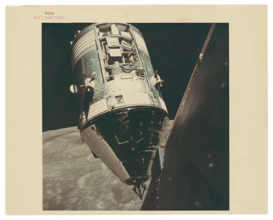THE COMMAND MODULE AMERICA BEFORE DOCKING WITH THE LM CHALLENGER IN LUNAR ORBIT, DECEMBER 7-19, 1972 - photo 2