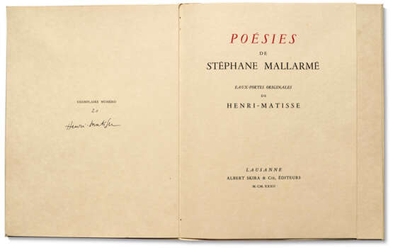 MATISSE, Henri (1869-1954) et Stéphane MALLARMÉ (1842-1898) - photo 3