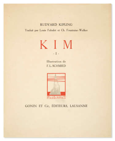 SCHMIED, François-Louis (1873-1941) et Rudyard KIPLING (1865-1936) - Foto 6