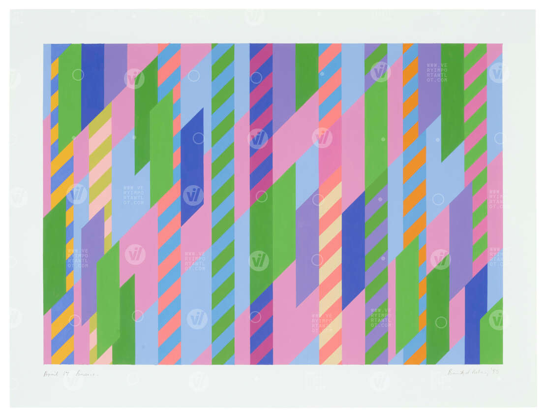 BRIDGET RILEY (B. 1931) — Buy A Quality Stock Photo At A Low Price ...