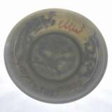 AN HUA TELLER, glasiertes Porzellan mit polychromer Lithophanie , gemarkt,, China 19./20. Jahrhundert - Foto 2