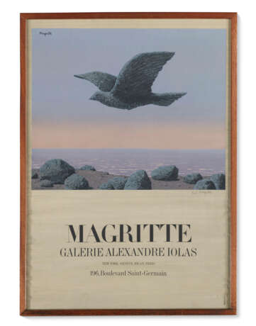 Exhibition Poster for MAGRITTE at Galerie Alexandre Iolas, Paris, 1965 - фото 1