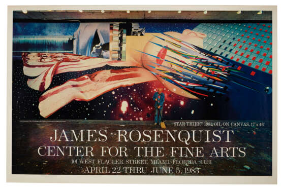 Exhibition Poster for James Rosenquist at the Center for the Fine Arts, Miami, 22 April - 5 June 1983 - фото 1