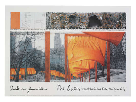 Exhibition Poster for Christo and Jeanne-Claude / The Gates: Project for Central Park, New York City - фото 1