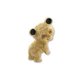 CARTIER RUBY, ENAMEL AND GOLD BEAR BROOCH - photo 1