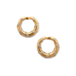 CARTIER DIAMOND AND GOLD EARRINGS 
