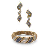 NO RESERVE | STERLÉ SAPPHIRE AND DIAMOND BRACELET, CHAUMET SAPPHIRE AND DIAMOND EARRINGS - photo 1