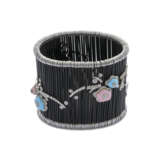 NO RESERVE | ENAMEL AND DIAMOND FLORAL BRACELET, EARRINGS AND RING SUITE - Foto 5