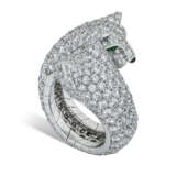 CARTIER EMERALD, ONYX DIAMOND ‘PANTHÈRE’ CROSSOVER RING - photo 1