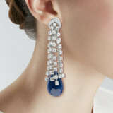 CHOPARD SAPPHIRE AND DIAMOND NECKLACE AND EARRINGS SET - фото 2
