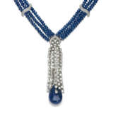 CHOPARD SAPPHIRE AND DIAMOND NECKLACE AND EARRINGS SET - photo 4