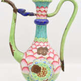CLOISONNÉ- KANNE, polychromes Emaille, signiert, China um 1900 - photo 1