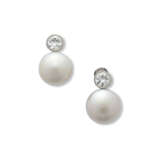 NO RESERVE | CULTURED PEARL AND DIAMOND EARRINGS - Foto 1