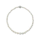 NATURAL PEARL, PEARL AND DIAMOND NECKLACE - фото 1