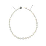 NATURAL PEARL, PEARL AND DIAMOND NECKLACE - Foto 4