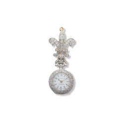 NO RESERVE | TIFFANY & CO. EARLY 20TH CENTURY DIAMOND KEYLESS LEVER PENDANT / WATCH 