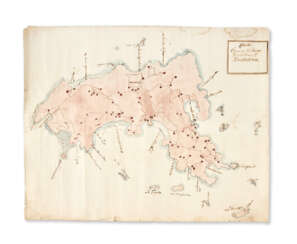 Manuscript map of St. Barts