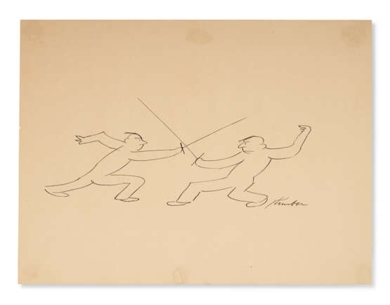 Eight Pen and Ink Drawings by James Thurber on Various Themes - photo 4