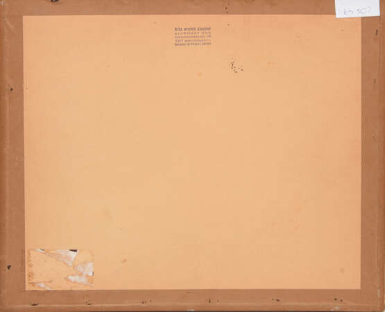 KARL FUCHS: "ESSLINGER BURG UND STADTKIRCHE", Aquarell auf Papier, hinter Glas gerahmt und signiert - фото 3