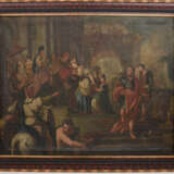 ALTMEISTER:"EMPFANG DURCH EINEN GEISTLICHEN IM TEMPEL", Öl auf Leinwand, gerahmt, 17. Jahrhundert - фото 1