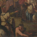 ALTMEISTER:"EMPFANG DURCH EINEN GEISTLICHEN IM TEMPEL", Öl auf Leinwand, gerahmt, 17. Jahrhundert - photo 2