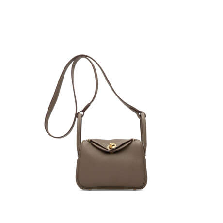 AN &#201;TOUPE CL&#201;MENCE LEATHER MINI LINDY 19 WITH GOLD HARDWARE - photo 1