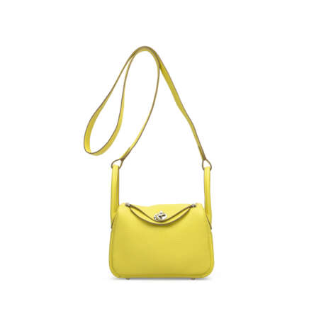 A LIME CL&#201;MENCE LEATHER MINI LINDY 19 WITH PALLADIUM HARDWARE - photo 1