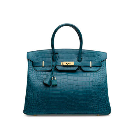 A MATTE COLVERT POROSUS CROCODILE BIRKIN 35 WITH GOLD HARDWARE - photo 1