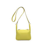 A LIME CL&#201;MENCE LEATHER MINI LINDY 19 WITH PALLADIUM HARDWARE - photo 3