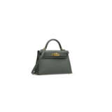 A VERT AMANDE EPSOM LEATHER MINI KELLY 20 II WITH GOLD HARDWARE - фото 3