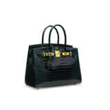 A LIMITED EDITION VERT ROUSSEAU POROSUS CROCODILE SELLIER BIRKIN 30 WITH GOLD HARDWARE - photo 2