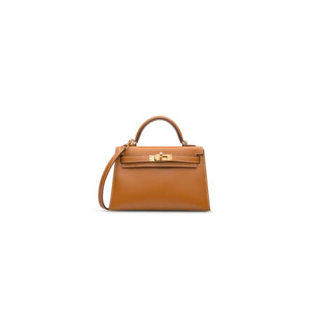 A NATURAL SABEL BUTLER LEATHER MINI KELLY II 20 WITH GOLD HARDWARE - фото 1