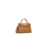 A NATURAL SABEL BUTLER LEATHER MINI KELLY II 20 WITH GOLD HARDWARE - фото 2